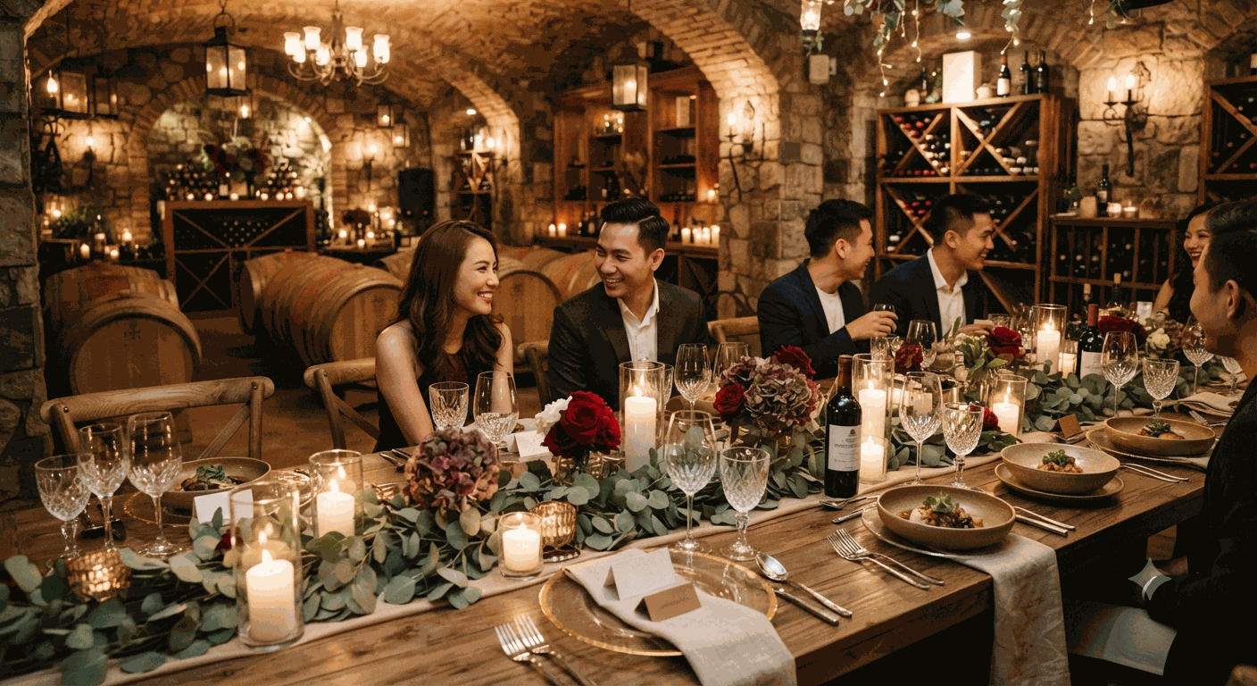 Trang trí không gian và chủ đề bữa tiệc